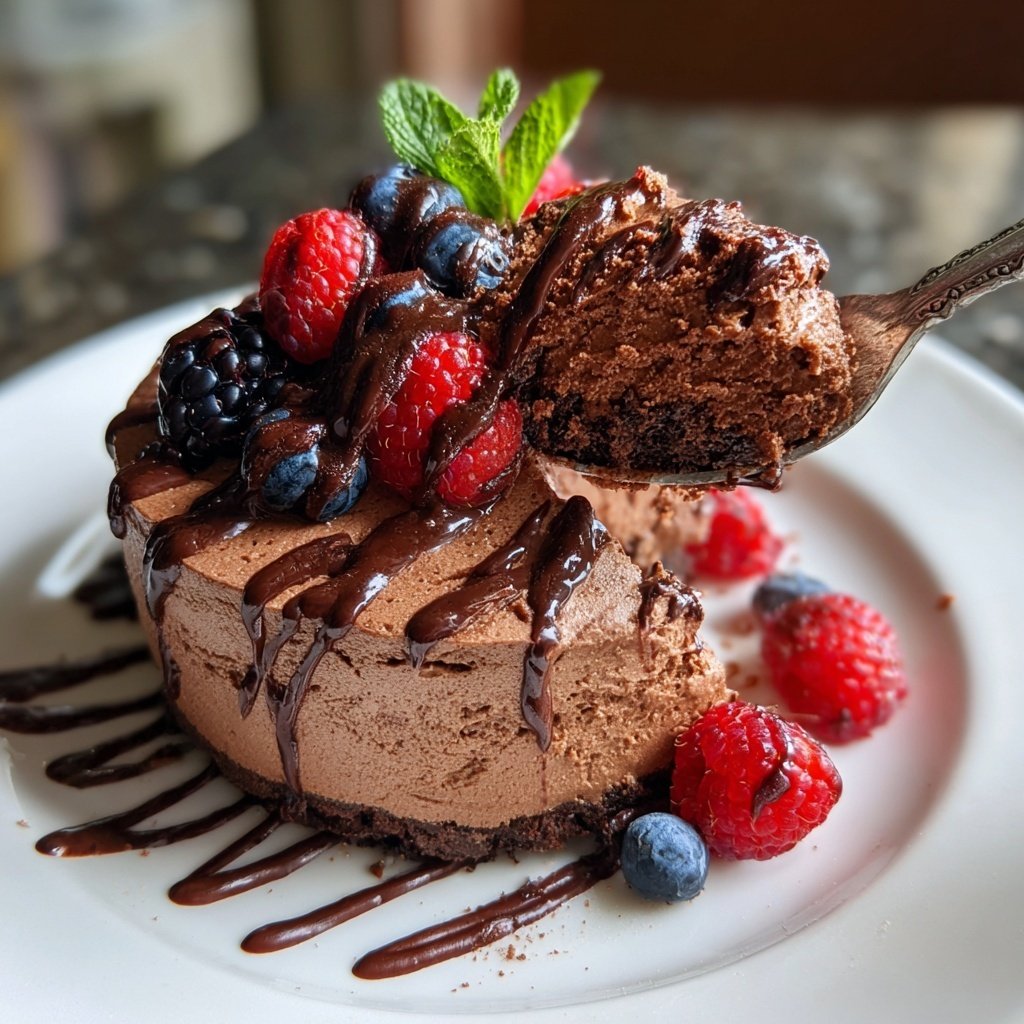 Chocolate Mousse with Berries