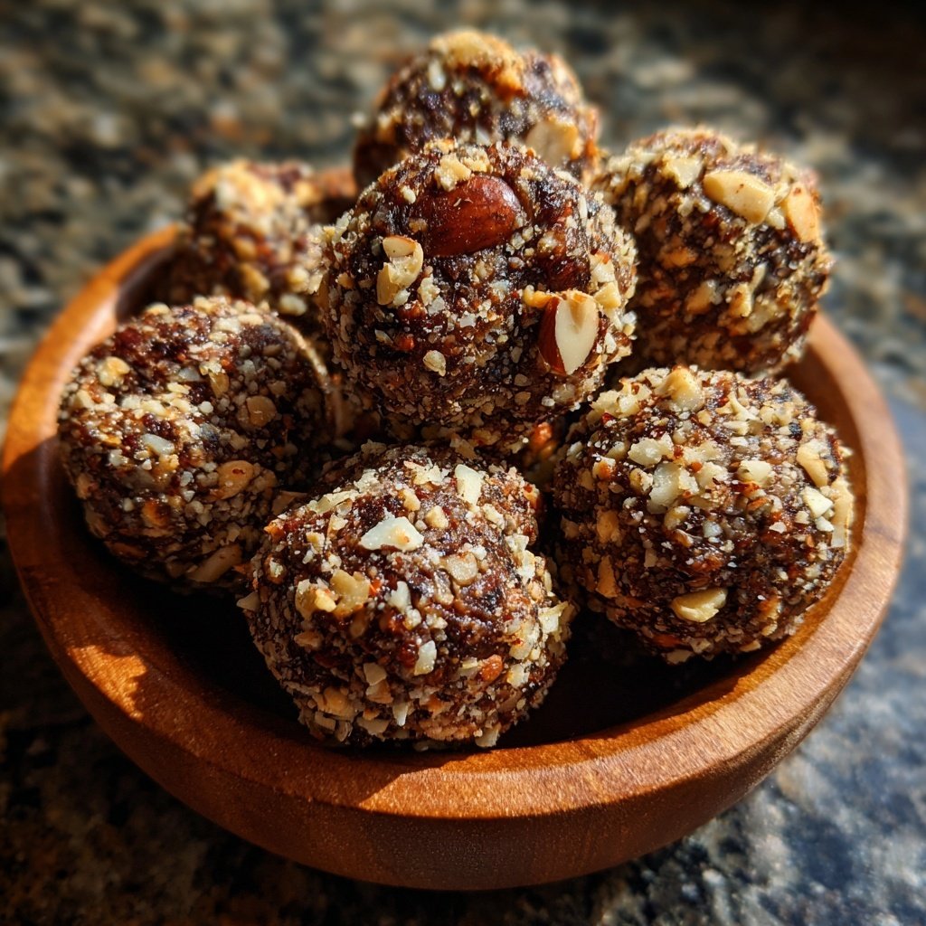 Chocolate Hazelnut Almond Energy Bites