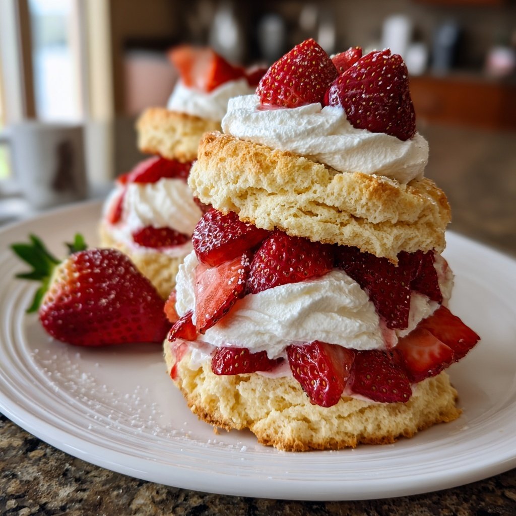 Strawberry Shortcake With Mascarpone