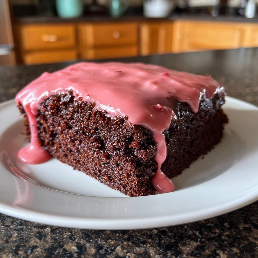 Chocolate Raspberry Sheet Cake