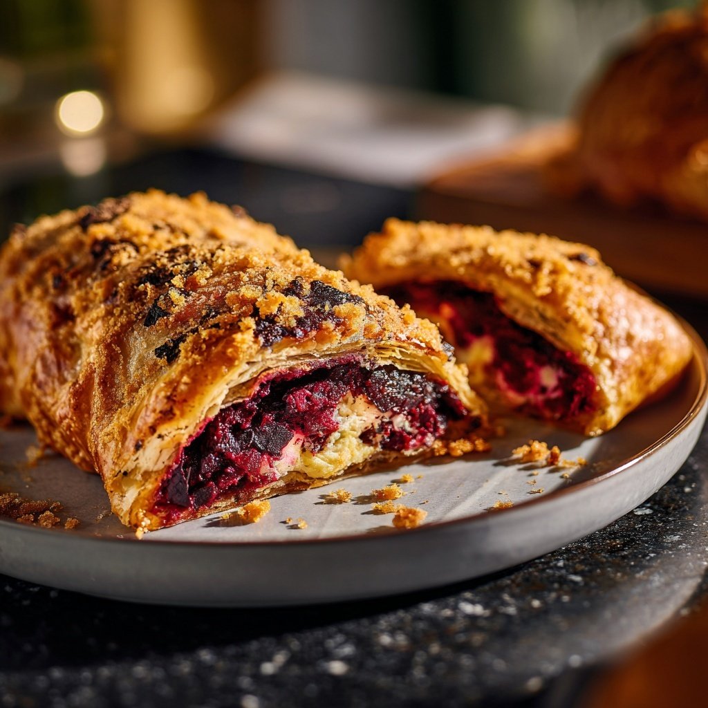 Beet Wellington with Goat Cheese