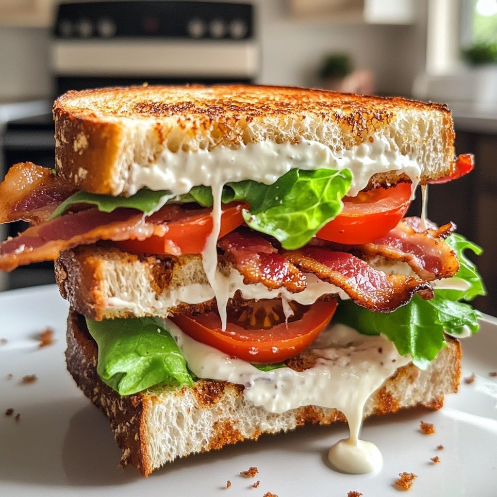Healthy BLT Sandwich Lunch