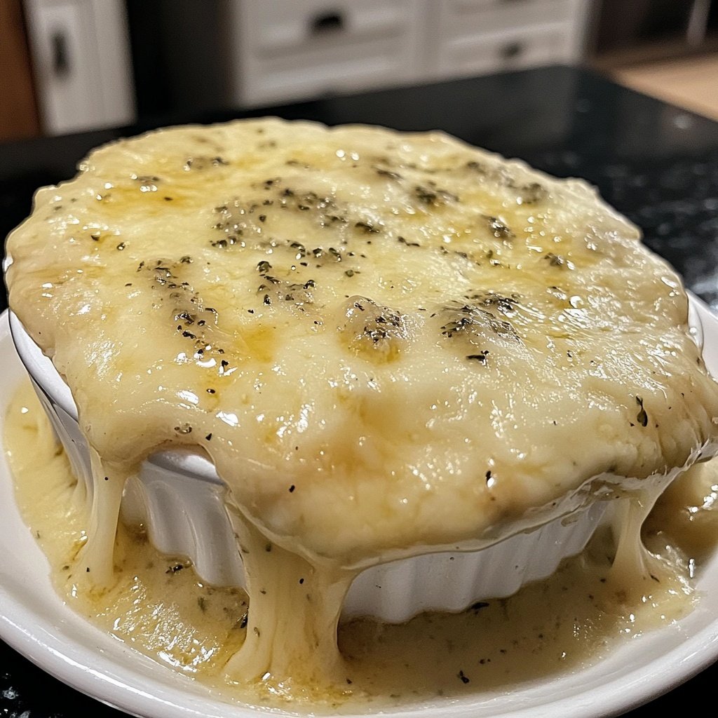 Fondue with Garlic Herb Cheese