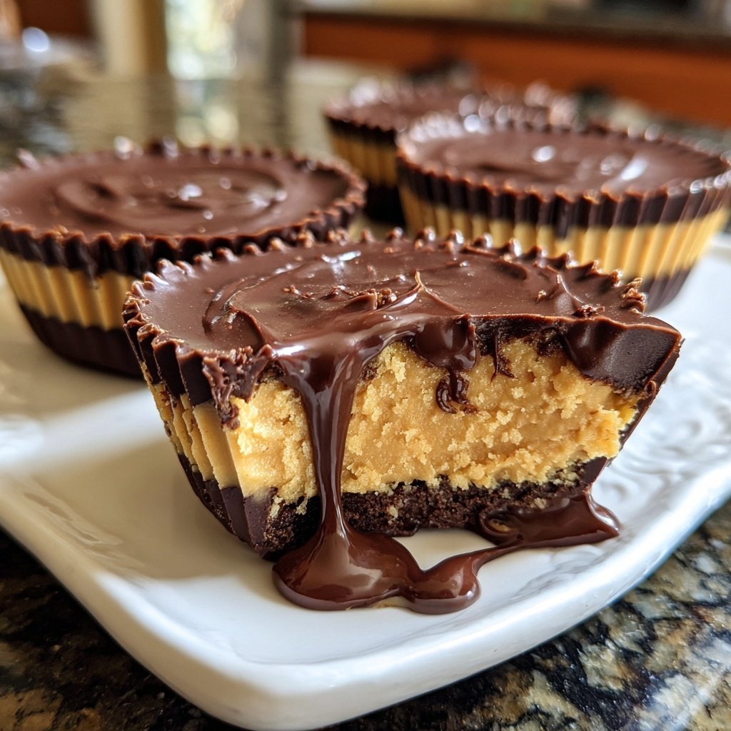 Homemade Reese’s Cups with Date Sweetener