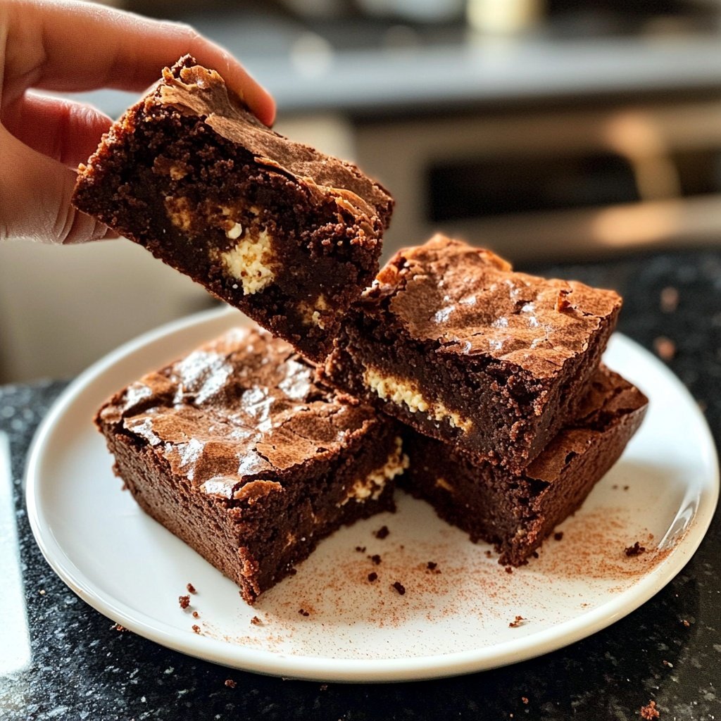 Cottage Cheese Brownies with Cinnamon