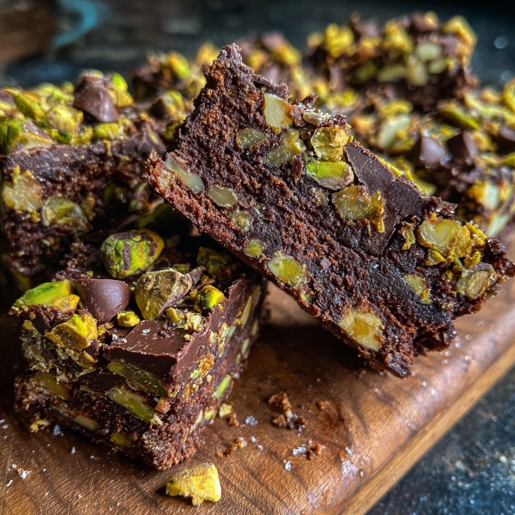 Chocolate Pistachio Almond Bars