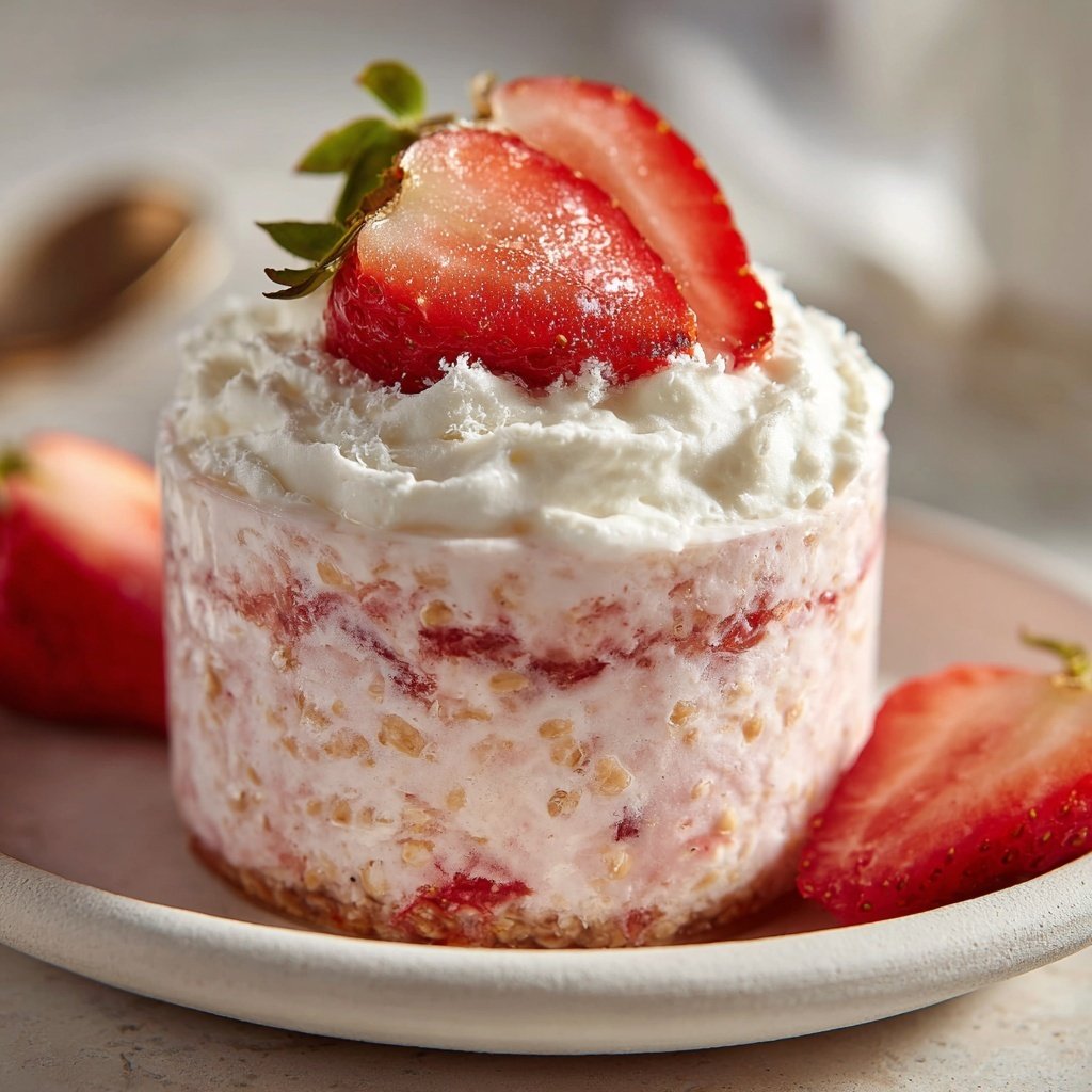 Strawberry Cheesecake Overnight Oats