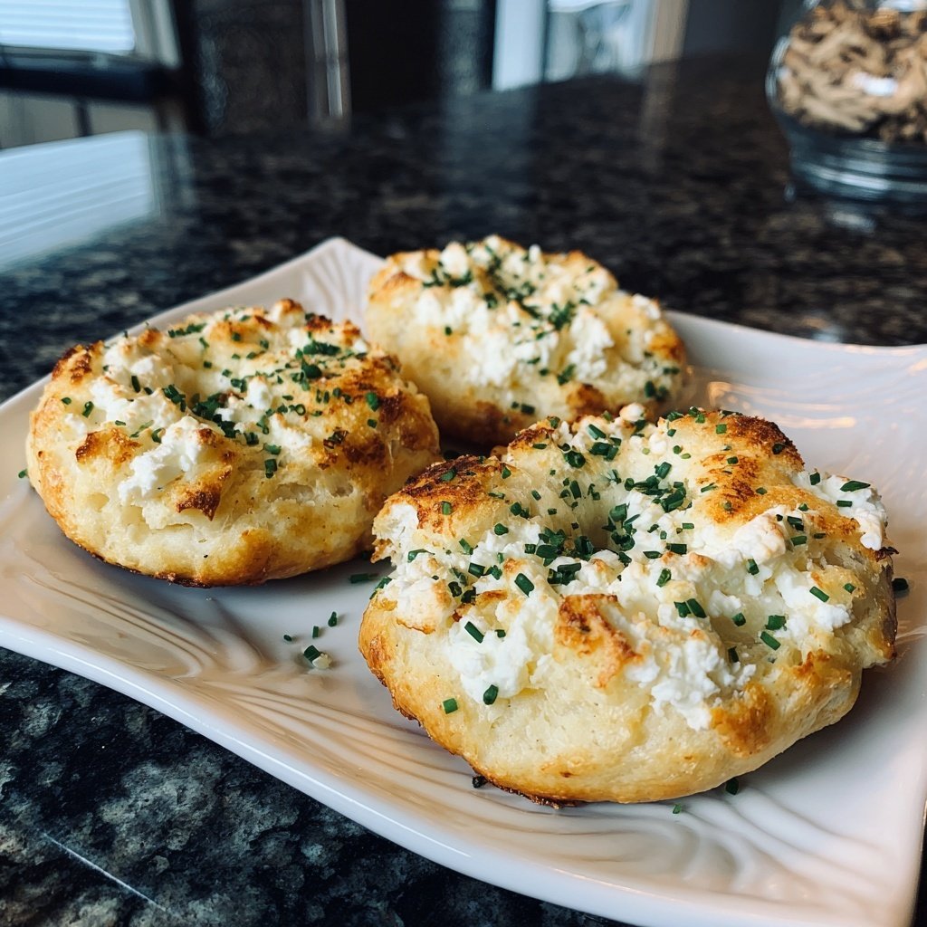 Protein Bagels With Cottage Cheese