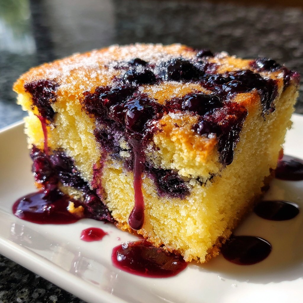 Blueberry Lemon Snack Cake