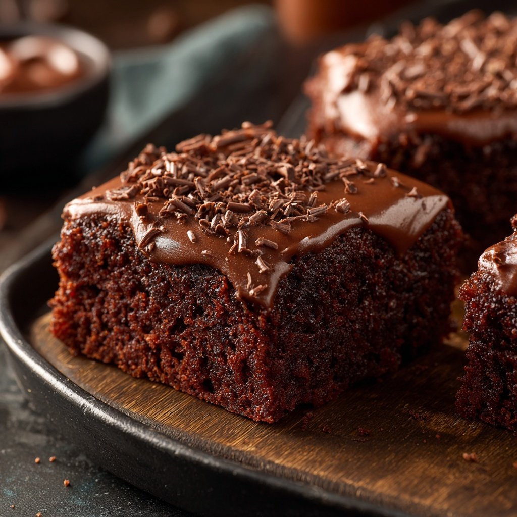 Chocolate Sheet Cake With Cocoa