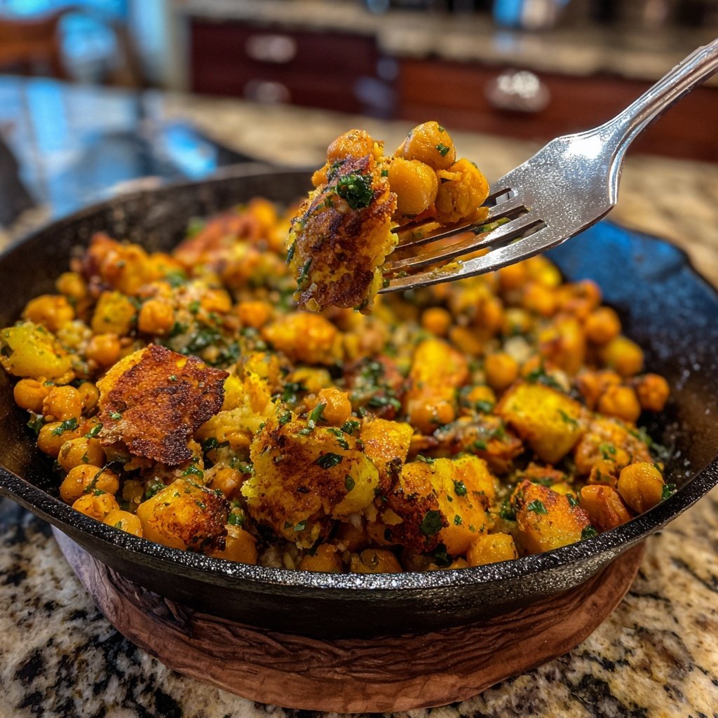 Sweet Potato Chickpea Hash